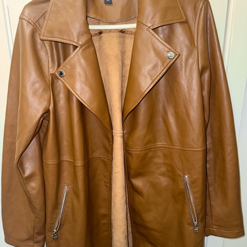 Women's Tan Leather Jacket